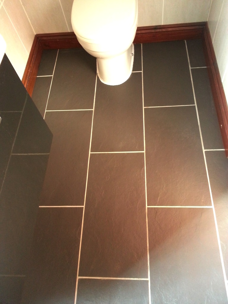Limescale Treated on Slate Bathroom Tiles Ravenden After