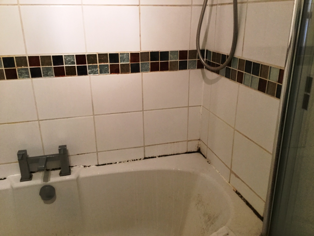 Ceramic Tiled Bathroom Before Cleaning Bedford Town Centre