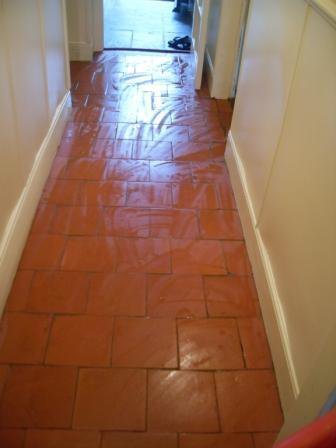 Quarry Tiled Floor During Quarry Tiled Floor During