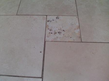 Travertine Floor Before 3 Stage Burnish Travertine Floor Before 3 Stage Burnish
