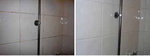 Ceramic Tiled Shower Before and After Leighton Buzzard