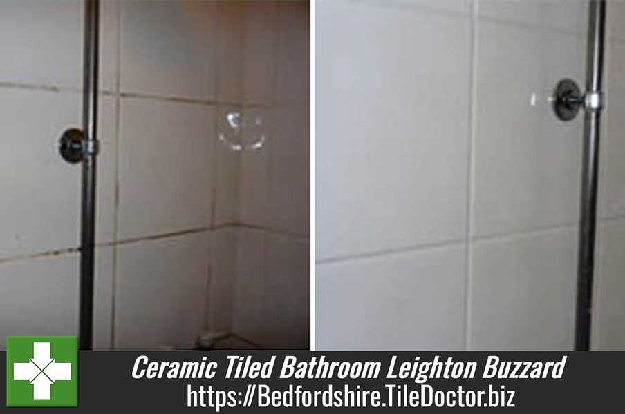 Ceramic Tiled Bathroom Cleaned and Sealed in Leighton Buzzard