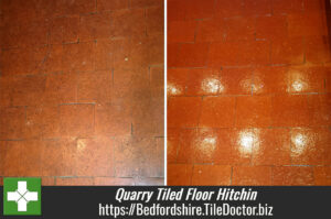 Dirty Quarry Tiled Floor in Hitchin