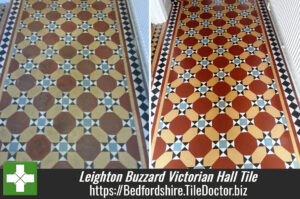 Leighton Buzzard Victorian Hall Tile Clean and Restore