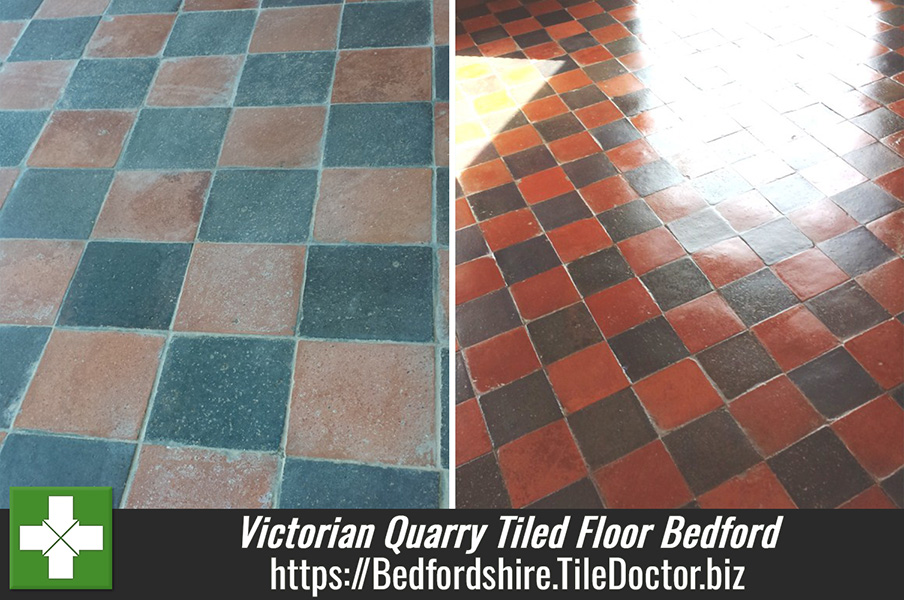 Victorian Quarry Tiled Floor Refreshed in Bedford