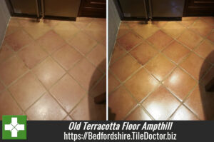 Deep Cleaning and Sealing an old Terracotta Floor in Ampthill
