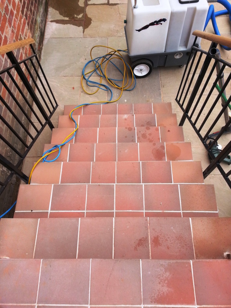 Removing Grout Haze from Quarry Tiles Dunstable