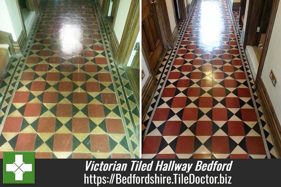 Victorian Tiled Hallway Restored in Bedford