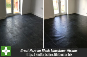 Dealing with Grout Haze on a New Black Limestone Floor in Wixams