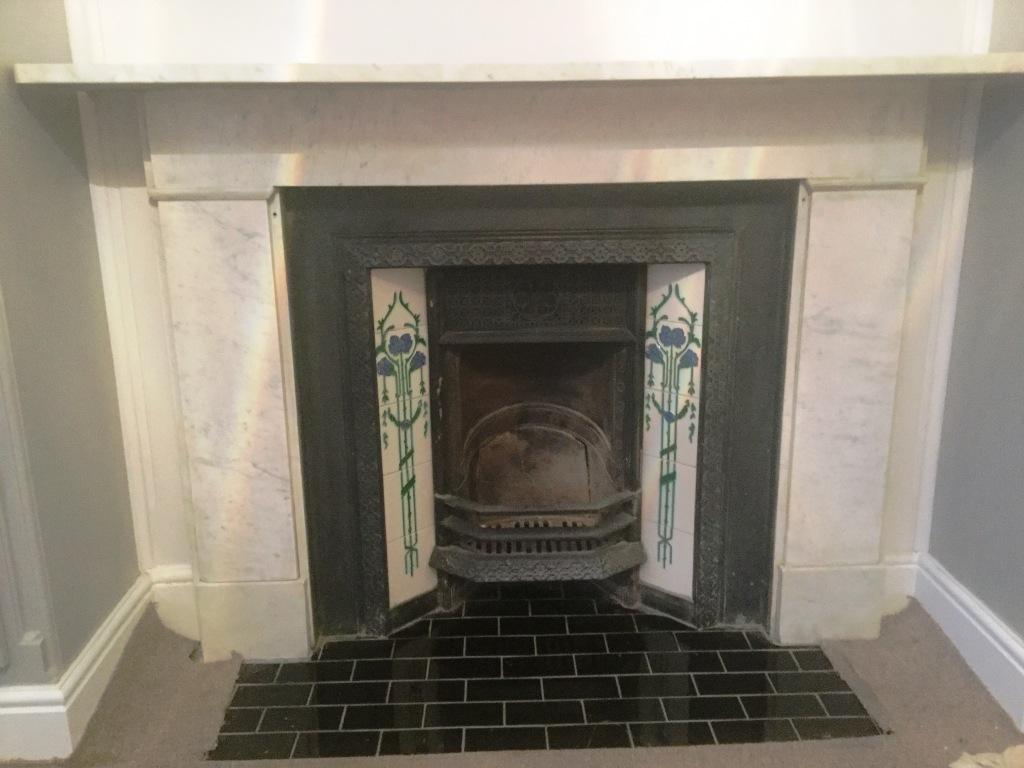 Marble Fireplace After Cleaning Bedford